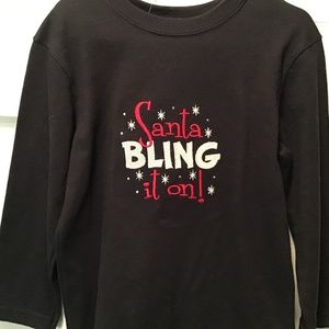 Christmas Tee, Embroidered, NWOT, Sz 5T